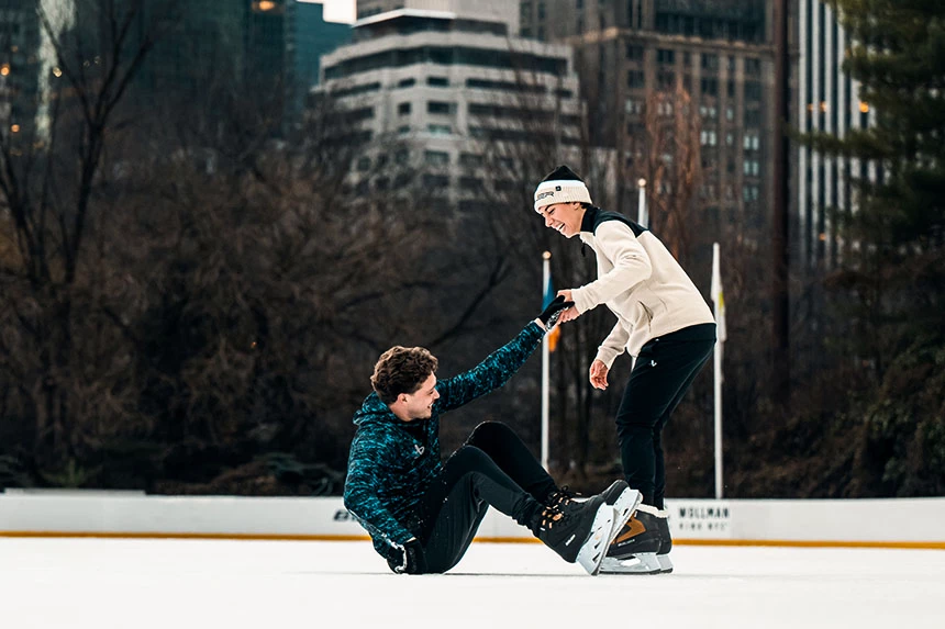 La seule glace sûre à 100 % est celle des patinoires